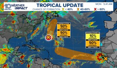 Tracking the Tropics: 2 areas being monitored in the Atlantic