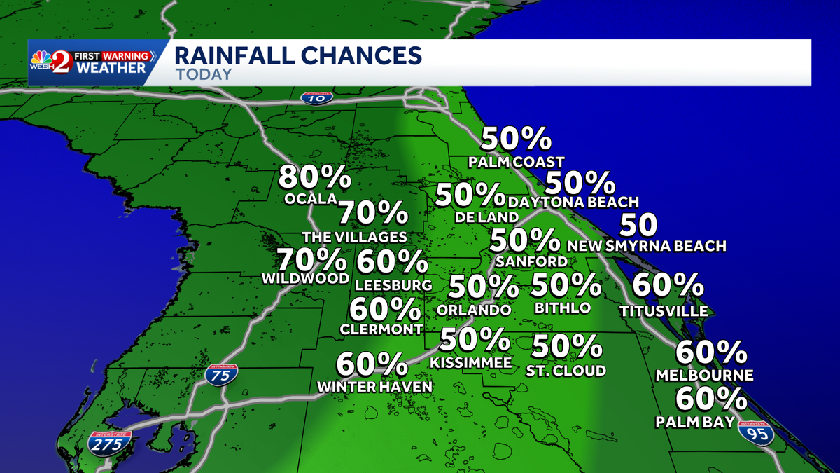 Storms moving through Central Florida, flooding possible