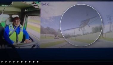 VIDEO: Small plane makes emergency landing on Florida interstate