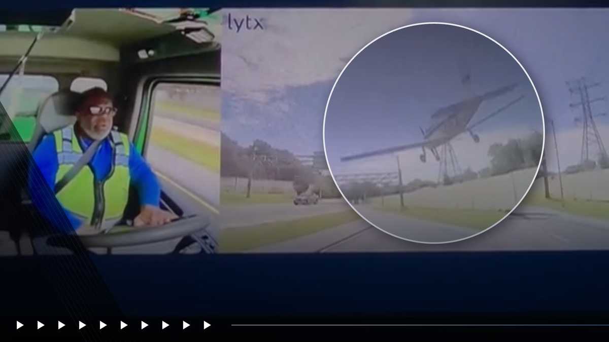 VIDEO: Small plane makes emergency landing on Florida interstate