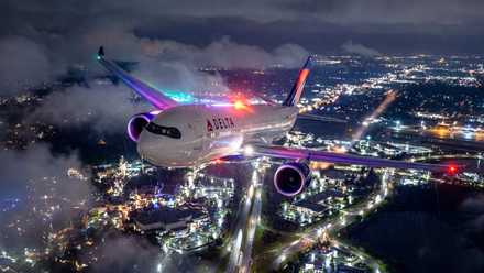Delta Air Lines Airbus A330-900 mock up