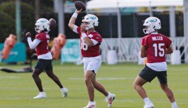 Dolphins sign QB after Ewers injury. Salyer lost, LB signed