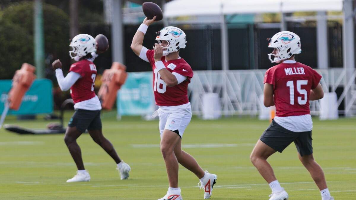 Dolphins sign QB after Ewers injury. Salyer lost, LB signed