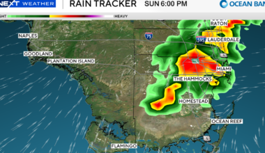 South Florida to see Sunday afternoon storms; no heat advisory for the region