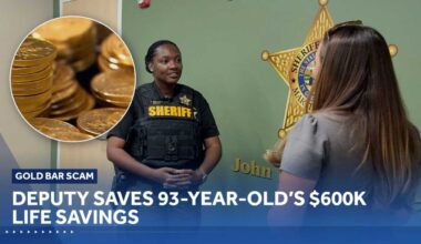 Deputy saves 93-year-old’s $600K life savings from gold scam