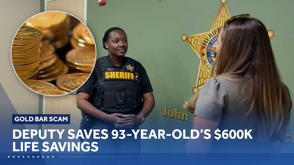Deputy saves 93-year-old’s $600K life savings from gold scam