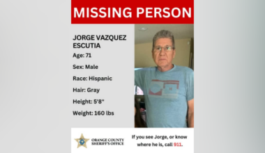 Active scene near home in Orlando where missing man was last seen