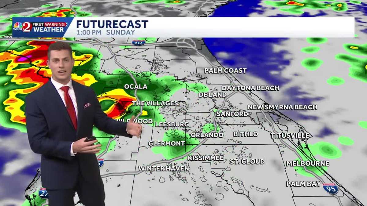 Be ready for morning and afternoon rain on Sunday
