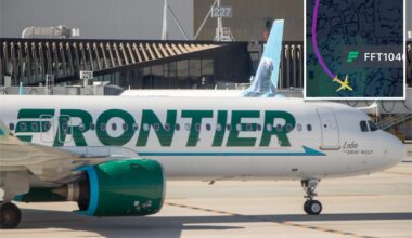 4 Frontier Airlines flight attendants mysteriously fall sick midair on Florida flight