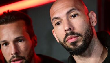Shackled influencers Andrew and Tristan Tate appear in court asking to be released from jail during extradition fight