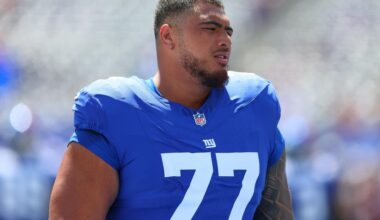 NY Giants trading Daniel Faalele to Jacksonville Jaguars