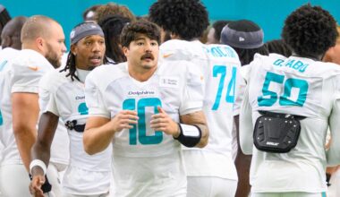 Miami Dolphins news: Giants joint practice reactions, Jacob Rodriguez, Will Kacmarek