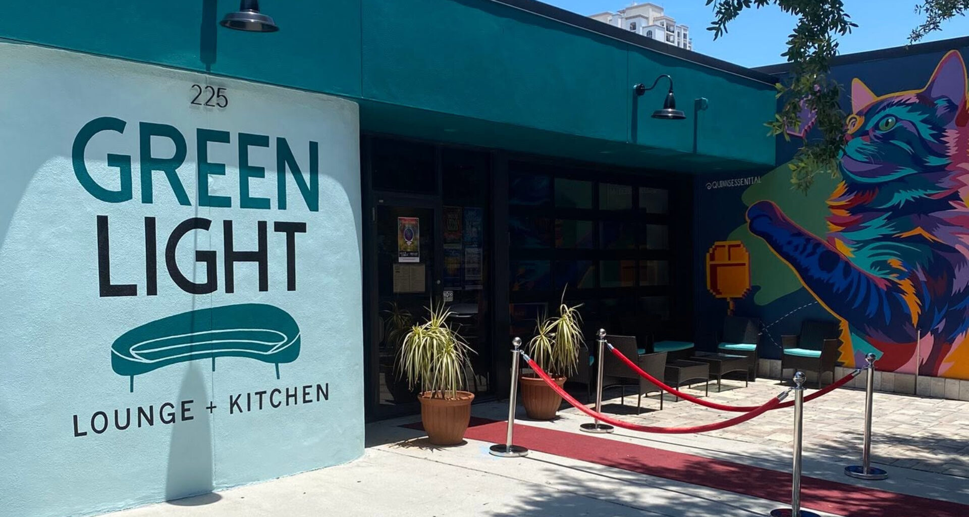 exterior of green light cinema