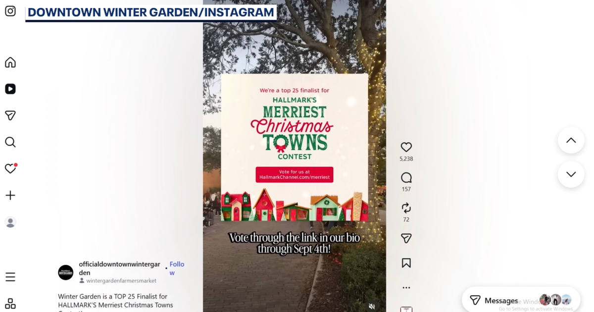 This Florida town is a finalist in Hallmark's Merriest Christmas Town contest