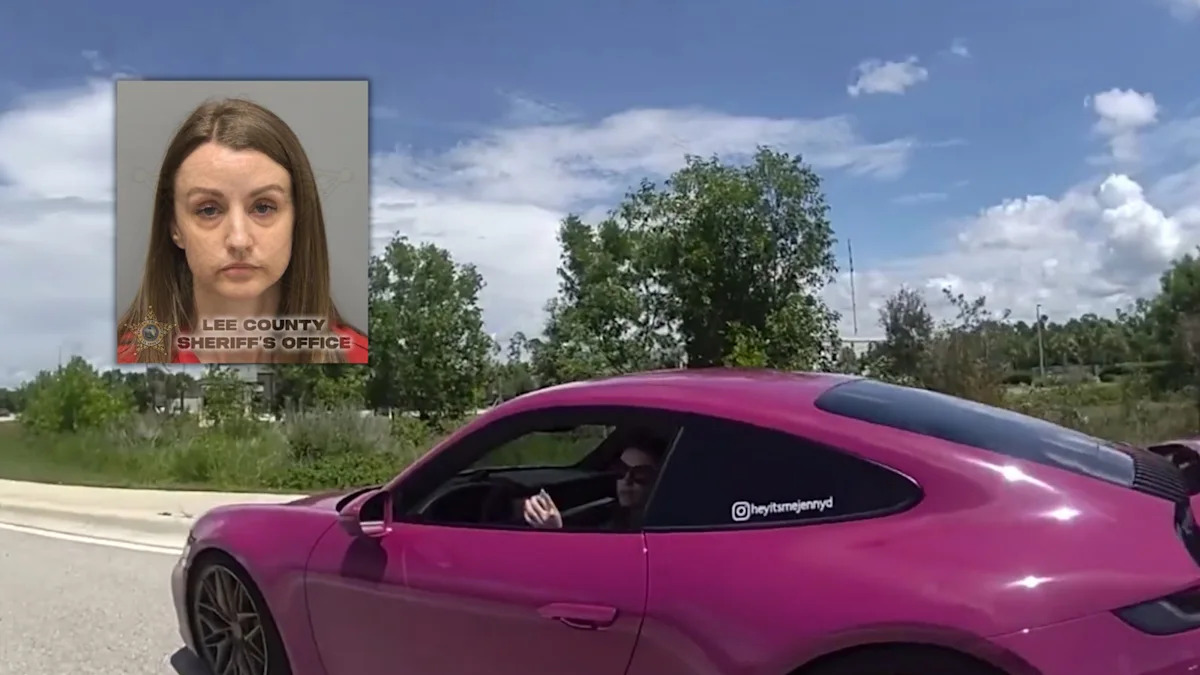 Florida Woman's Bright Pink Porsche Was Hard to Miss at 96 MPH in a 45 MPH Zone, Deputies Say