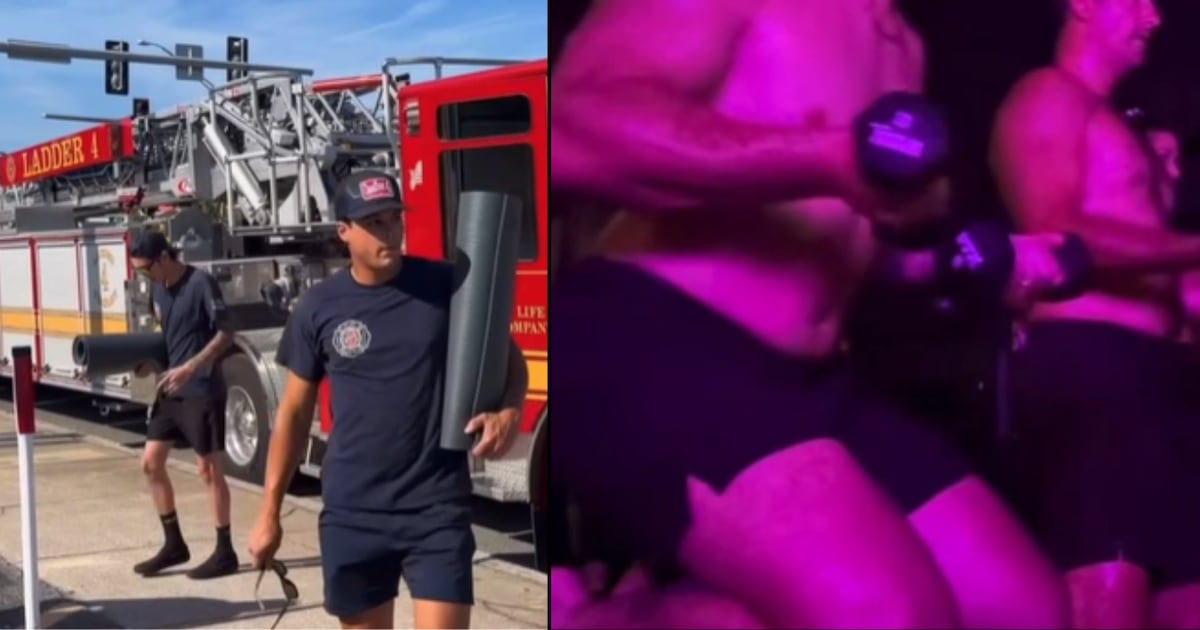 Jacksonville firefighters used ladder truck for Pilates trip