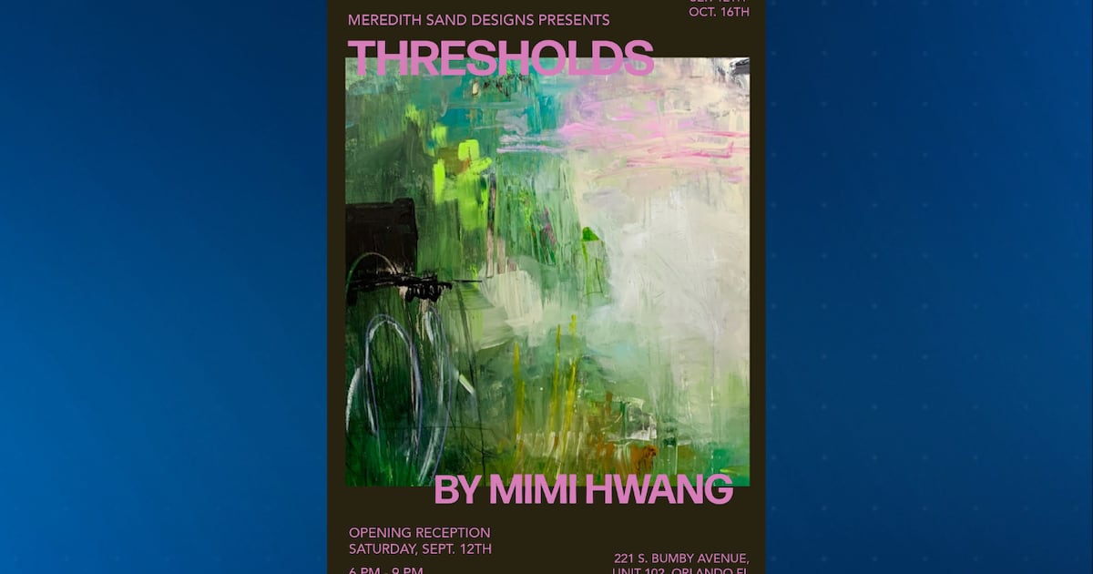 Mimi Hwang's Thresholds exhibit opens Sept. 12 in Orlando