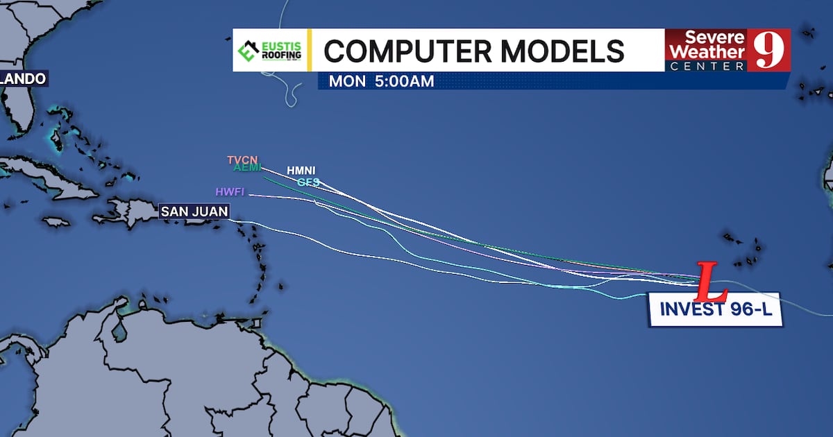 Invest 96L has 70% chance of development