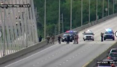 Police rescue suicidal man from atop Dame Point Bridge on Saturday