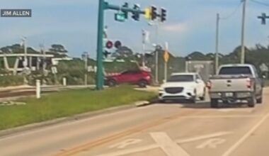 Florida man rescues driver stuck on railroad tracks