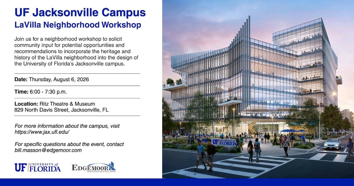 Councilman Peluso to host workshop on University of Florida Jacksonville campus – Action News Jax