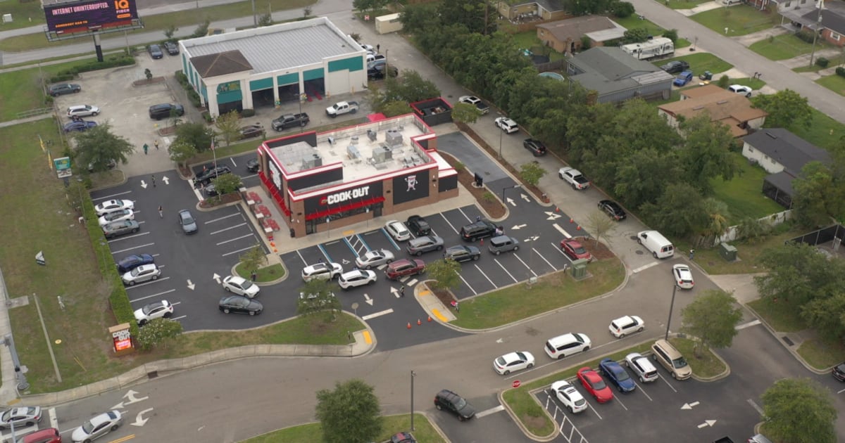 New Cook Out restaurant opens on Beach Boulevard