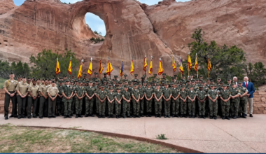 Young Marines honor WWII Navajo Code Talkers in Arizona