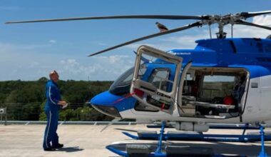 Day after Dolly dies, Life Flight Jacksonville gets special winged visit to copter it named “Dolly”