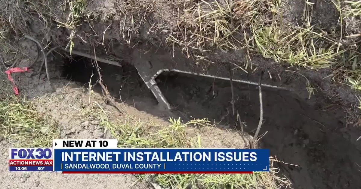 Local internet company responds to damage left behind in subdivision after completing work