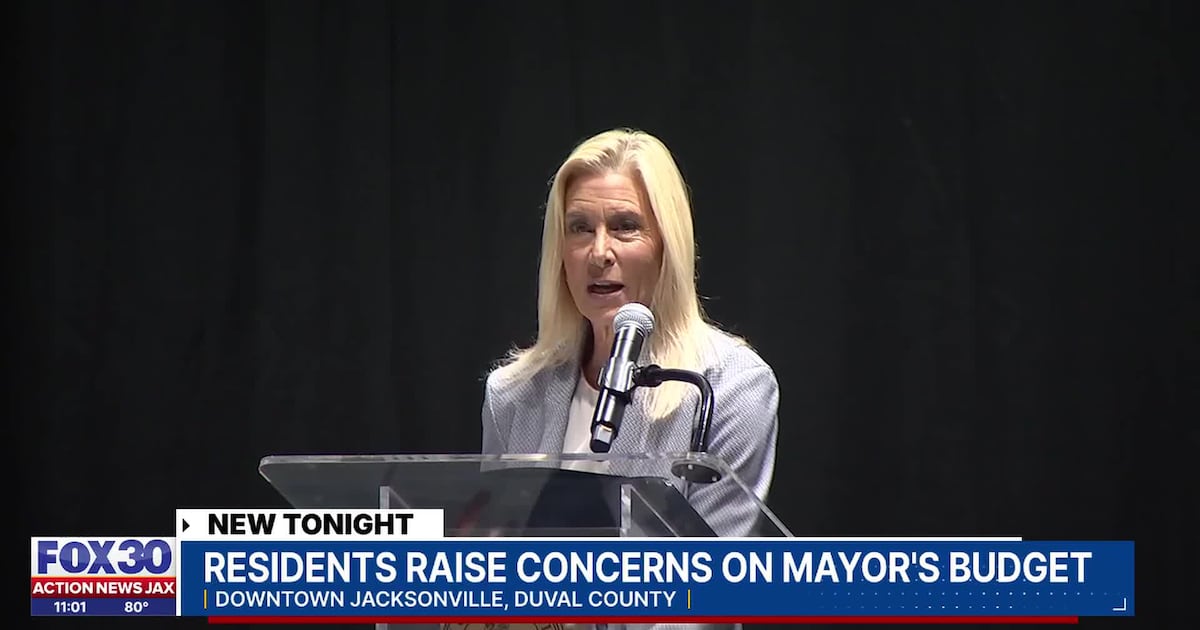 Jacksonville mayor addresses residents at first budget town hall, some express concerns – Action News Jax