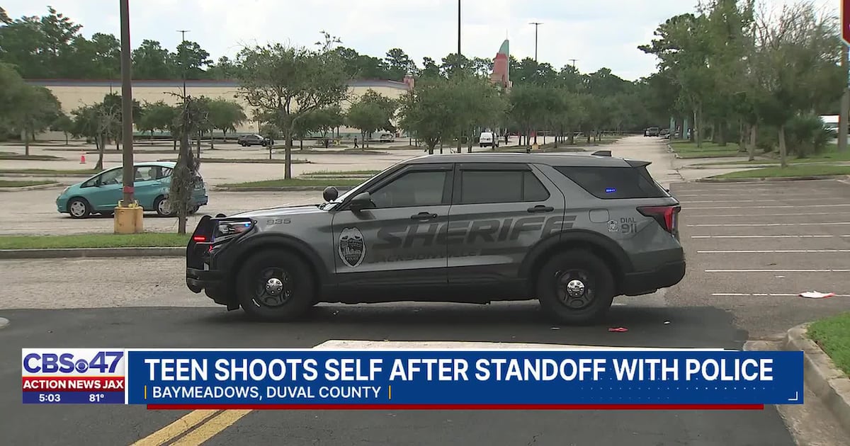 JSO standoff ends with 16-year-old shooting himself in movie theater parking lot – Action News Jax
