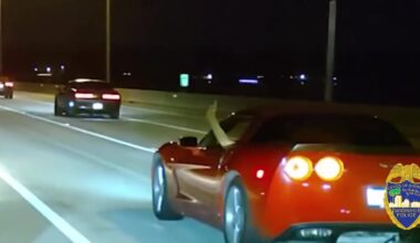 Watch: Super speeder, street racer didn’t realize Jacksonville officer was behind him, gets arrested – 104.5 WOKV