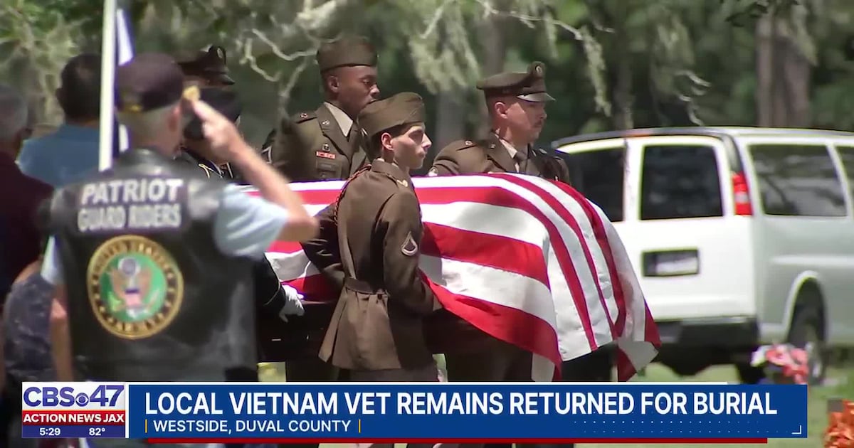 Jacksonville family buries Vietnam veteran 58 years after his death