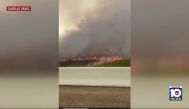 Brush fire shuts down stretch of U.S. 41 in the Everglades