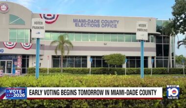 Early voting in Miami-Dade County begins Monday