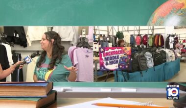 Back-to-school event held at Old Navy in Hollywood