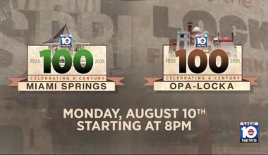 Local 10 special reports airing next week as Miami Springs, Opa-locka celebrate a century