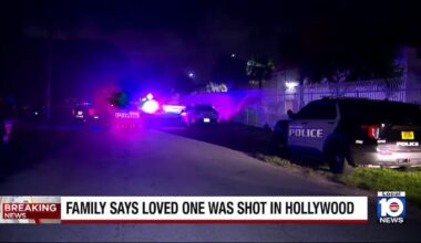 Police in Hollywood respond to reports of overnight shooting