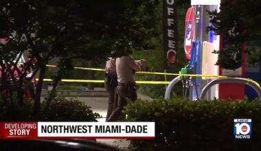 Man hospitalized after exchanging gunfire with suspect at northwest Miami-Dade gas station