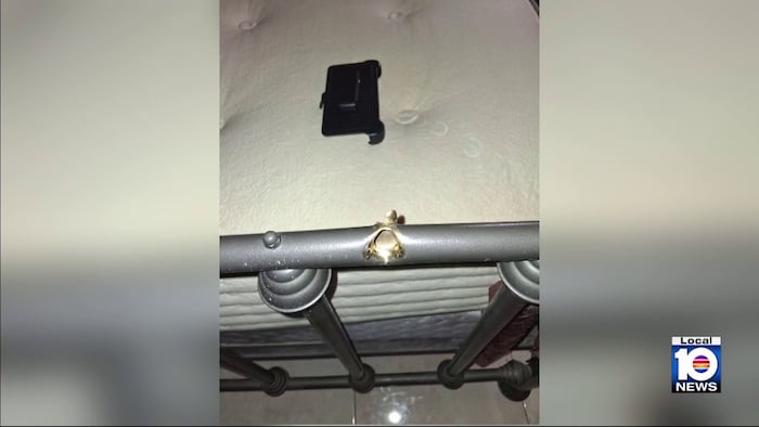 North Miami woman recovering after bullet hits her while she was in bed