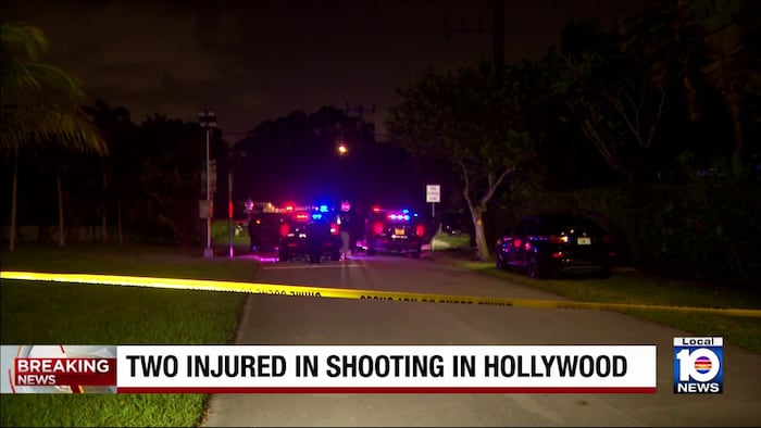 Police: 2 people hospitalized after shooting in Hollywood
