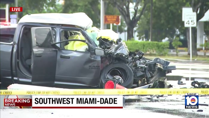 1 dead after fiery crash in southwest Miami-Dade, first responders say