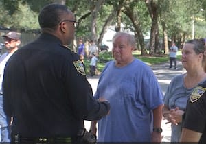 Jacksonville Sheriff TK Waters leads crime prevention walk in Neptune Beach