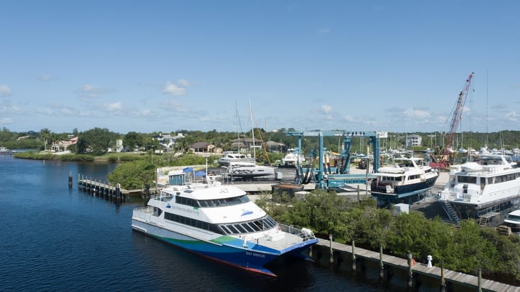 'Bay Breeze' ferry arrives in the Tampa Bay area for service to connect Tampa and downtown St. Pete