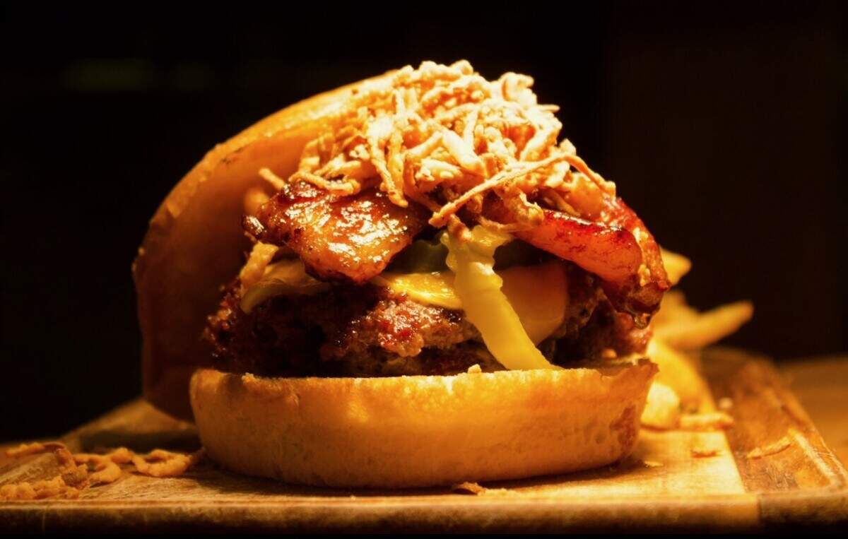 Named for UM defensive lineman Justin Scott, the J. Scott Burger features a double smashburger topped with cheese, caramelized house-made bacon, Southern Korean-inspired barbecue sauce, and house-made spicy mayo. Scott partnered with Red Rooster Overtown on the menu item.