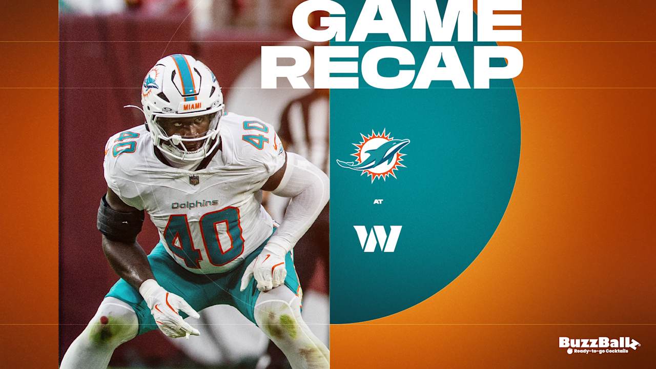 Game Recap: Dolphins Fall to Commanders in Preseason Opener