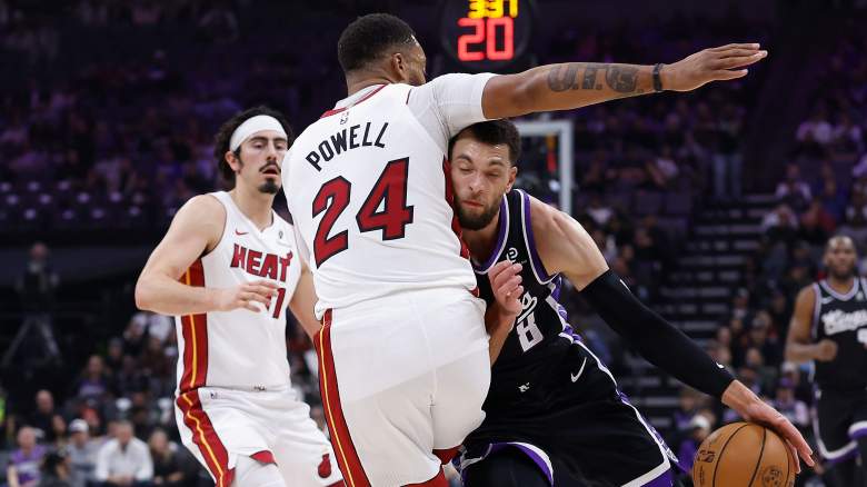 Zach LaVine During Kings-Heat Game