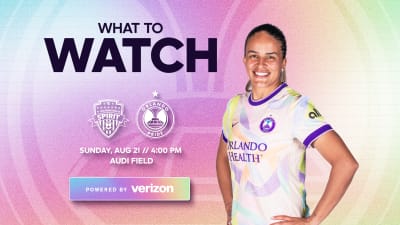 What to watch for, powered by Verizon, as the Orlando Pride take on the Washington Spirit in D.C.