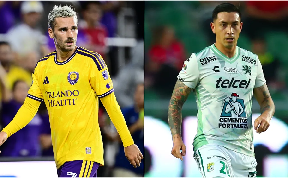 Antoine Griezmann, Tyrese Spicer and Ivan Angulo of Orlando City (Source: Julio Aguilar/Getty Images)
