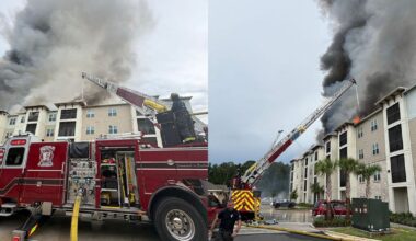 Massive Wesley Chapel apartment fire leaves about 400 displaced